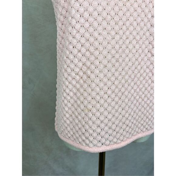Vintage 1970s Pink Knit Top Mod - Picture 6 of 6